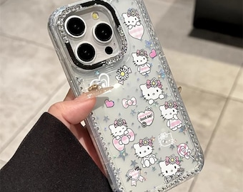 MEGA CLEARANCE Sanrio Hello Kitty Mobile Phone Case for iPhone / Shock Proof Silicone Soft Case Pro / Pro Max / Plus Assorted Sizes