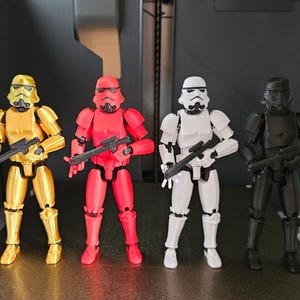 Star Wars Stormtrooper Dummy, 3D Printed Poseable Action Figure, Articulated Stormtrooper Toy, Star Wars Inspired Gift