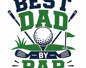 Dad By Par Golf SVG | Father's Day Golfer Shirt Design (SVG, PNG)