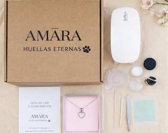 Schmuckset mit Tierasche / Erinnerungskette für Haustiere / Personalisierter Hunde-/Katzenschmuck / Gedenkschmuck für Haustiere / Personalisiertes Geschenk / Schmuck aus Haarasche