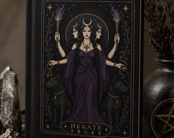 Hekate Notizbuch – Dark Academia Notizbuch – Witchy Hardcover Notizbuch