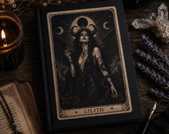 Lilith-Tagebuch | Notizbuch für dunkle Weiblichkeit | Göttinnen-Tagebuch