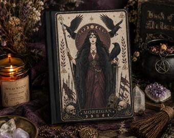 Morrigan-Tagebuch | Notizbuch der keltischen Göttin | Krähen-Tagebuch
