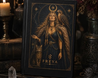 Freya-Tagebuch | Notizbuch zur nordischen Göttin | Tagebuch zur Wikinger-Mythologie