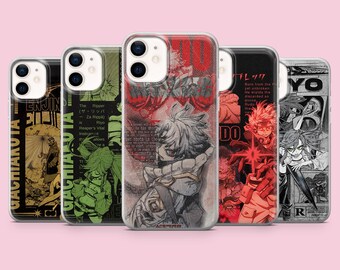 Gachiakuta phone case Rudo Zaika cover for iPhone 17, 16Pro, 15, 14, 13, 12, Samsung S26, S25, S24, S23, A16, A56, A57, Pixel 10Pro white