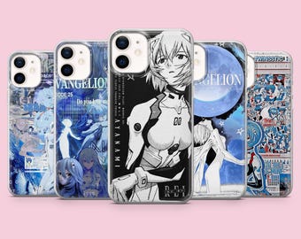 Evangelion phone case phone case Rei Ayanami cover for iPhone 17, 16Pro, 15, 14, 13, 12, Samsung S26, S25, S24, S23, A16, A56, A57, Pixel 10