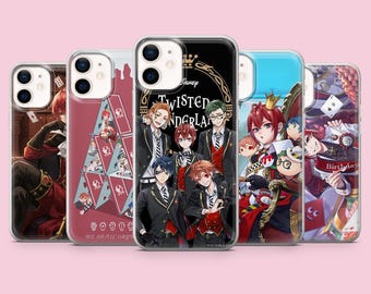Twisted Wonderland riddle phone case vieo game cover for iPhone 17, 16Pro, 15, 14, 13, 12, Samsung S26, S25, S24, S23, A16, A56 Pixel 10Pro