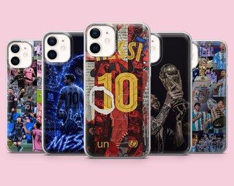 Messi phone case Soccer cover for iPhone 17, 16Pro, 15, 14, 13, 12, Samsung S26, S25, S24, S23, A16, A56, A57, Pixel 10Pro