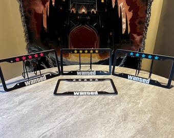 GTA WANTED License Plate Frames