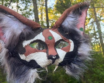 Op maat gemaakt Therian kattenmasker