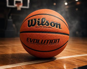 Wilson Evolution Basketball 29.5” Official Indoor Game Ball Black Composite Leat