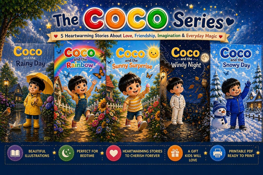5 Coco Storybook Series I Printable PDF I Instant Digital Download Kids ...