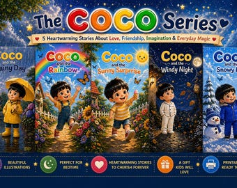 5 Coco Storybook Series I Printable PDF I Instant Digital Download Kids Book Set