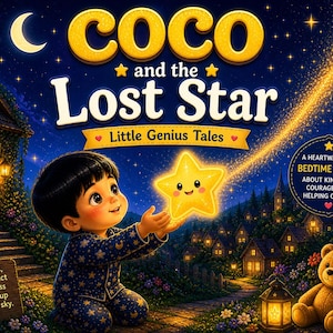 Coco and the Lost Star Bedtime Story | Kids Printable PDF Night Adventure (Digital Download)