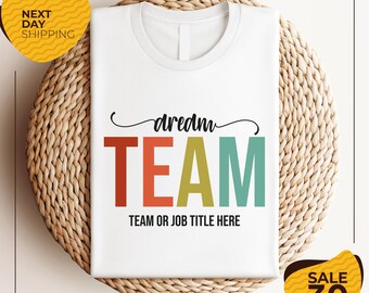 Custom Team Shirt | Personalized Team Leader Tee | Matching Team Shirt | Custom Job Title Shirt | Group Event Tee | Team Building Shirt