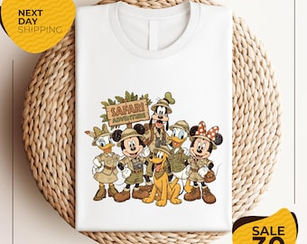 Vintage Disney Animal Kingdom Shirts | Walt Disney World Safari Tee | Jungle Safari Disney Vacation Tee | Disney Trip 2026 Shirt