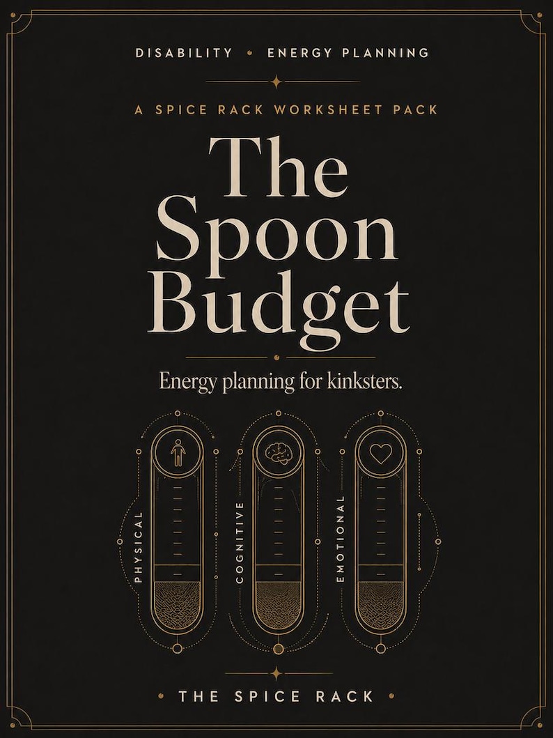 Spoon Theory Energy Planner for Kinksters: Budget Recovery (PDF Download) image 2