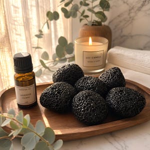 Crystal Essential Oil Diffuser Geode, Natural Volcanic Stone Aromatherapy, Unique Wellness Gift for Her, Home Spa Decor
