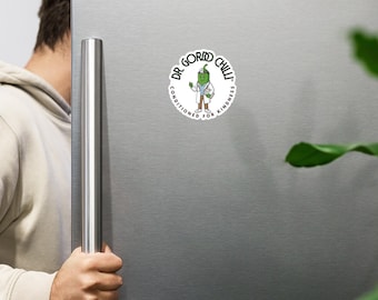 Dr. Gordo Chilli™ gestanste magneet | Kawaii-pepermagneet | Leuke koelkastmagneet | Captain Butter and Friends™ | Geconditioneerd voor vriendelijkheid