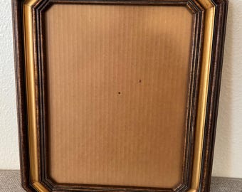 Vintage Wood Gold Wall Frame Empty Picture Frame Hollywood Regency Decor