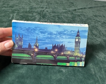 Vintage London Views Accordion Postcard Book Printed in Italy Travel Souvenir