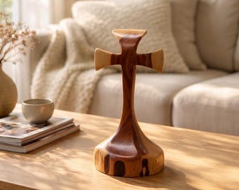 Bill Clegg Original Wood Tabletop Flared Cross #2604