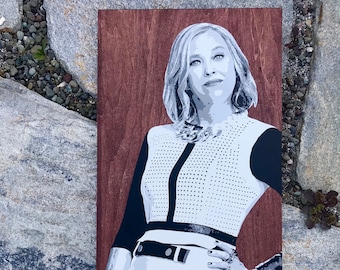 Moira Rose Portrait: Schitt's Creek Wood Panel Art
