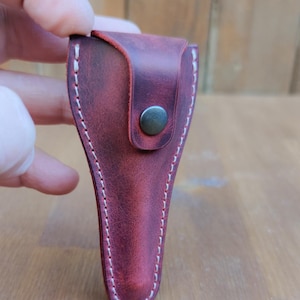 Portabocchino in pelle personalizzato per tromba con iniziali - custodia per bocchino - accessori in ottone - custodia per bocchino