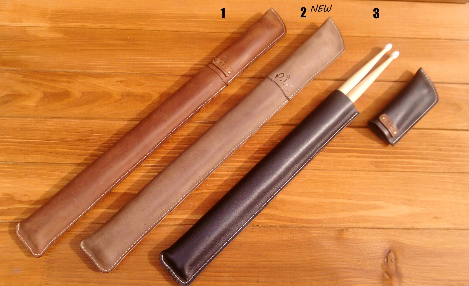 Personalized Leather Drumstick Bag Drumstick Holderleather Etsy