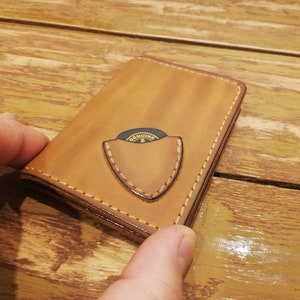 Gepersonaliseerde leren plectrumhouder met initialen - plectrumportemonnee - plectrumkaarthouder - vaderdagcadeau