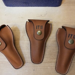 Personalized leather  mouthpiece holder for tuba  with Initials - mouthpiece case-brass accessories-mouthpiece pouch