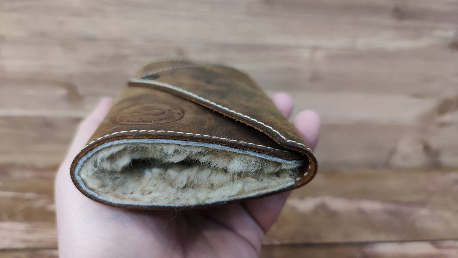 Grand Portefeuille De Pêche à La Mouche En Cuir Vert, Fait Main, Tubymuchowe.pl
