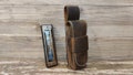 Personalized Leather harmonica case for one 10 hole diatonic harmonica product logo