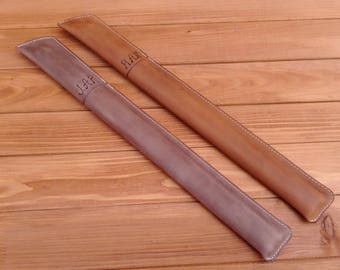 Personalized leather drumstick bag,  drumstick holder,leather  drumstick case ,pouch,drummer, drumsticks, percussion,gift for drummer,rock