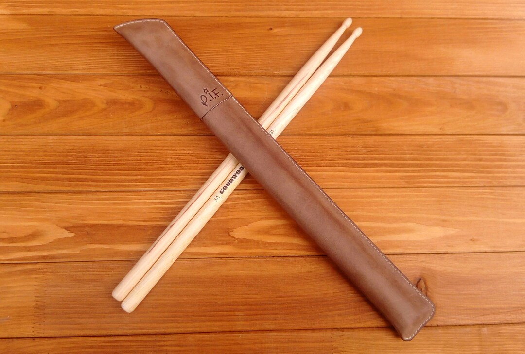 Personalized Leather Drumstick Bag, Drumstick Holder,leather Drumstick