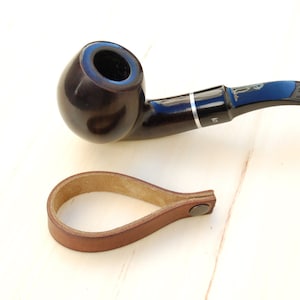 Personalized Leather Pipe Stands - Leather Pipe Holder- hand made