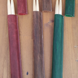 Personalized leather drumstick bag,  drumstick holder,leather  drumstick case ,pouch,drummer, drumsticks, percussion,gift for drummer,rock