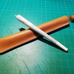 Personalized Leather Joint Holder-joint box-joint tube-merijuana medicine pouch