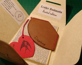 Personalized leather bookmark, Leather bookmarks, Custom engraved bookmark, Bookmark, Corner bookmark, Gift ideas