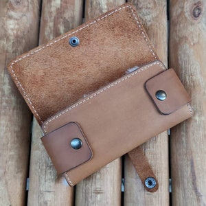 Cartera de cuero personalizada para pesca con mosca con piel de oveja - carteras de pesca - regalo para pescadores - bolsa para moscas - regalos para pesca con mosca