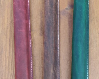 Étui À Baguettes En Cuir Personnalisé, Support De Baguettes