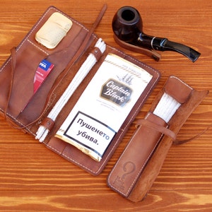 Chacom leather tobacco pouch CC0018BR - La Pipe Rit