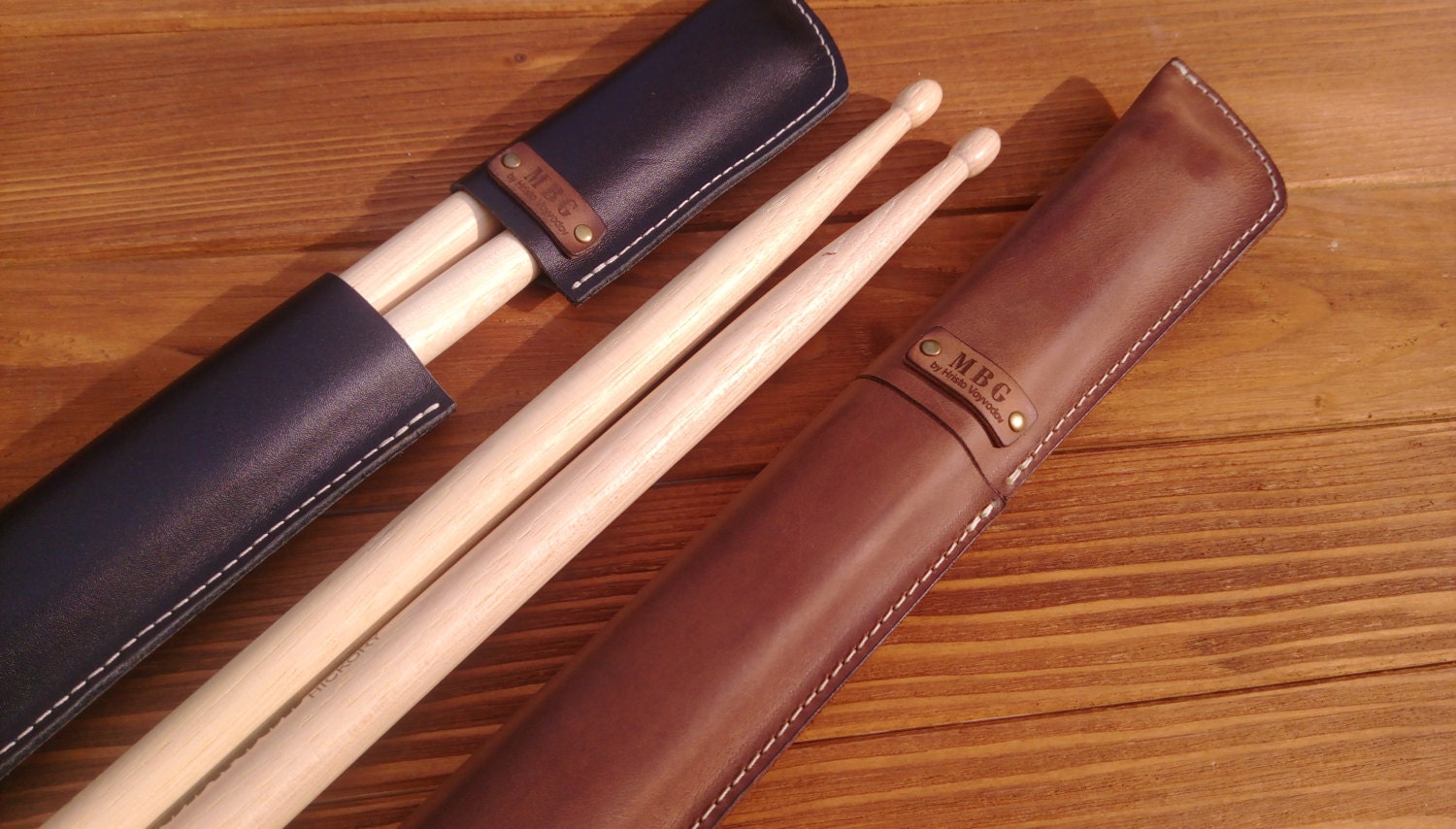 Personalized leather drumstick bag drumstick holderleather Etsy