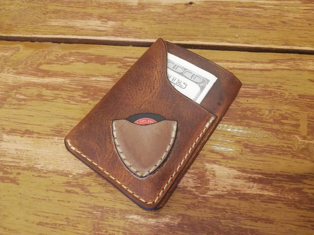 Personalized Leather Guitar Pick Holder With Initials Guitar Pick