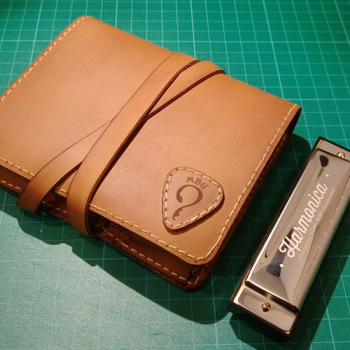 Personalized Leather Harmonica Case for One 10 Hole Diatonic Etsy