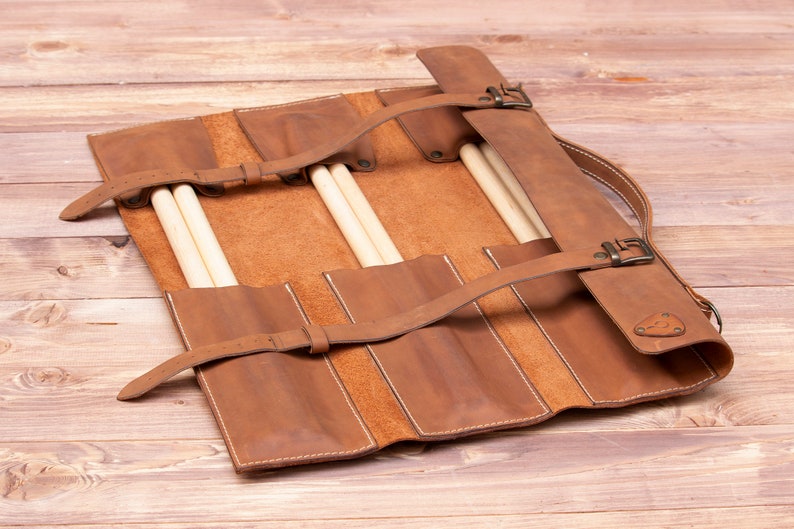 Personalized Leather Drumstick Bag Drumstick Holderleather Etsy