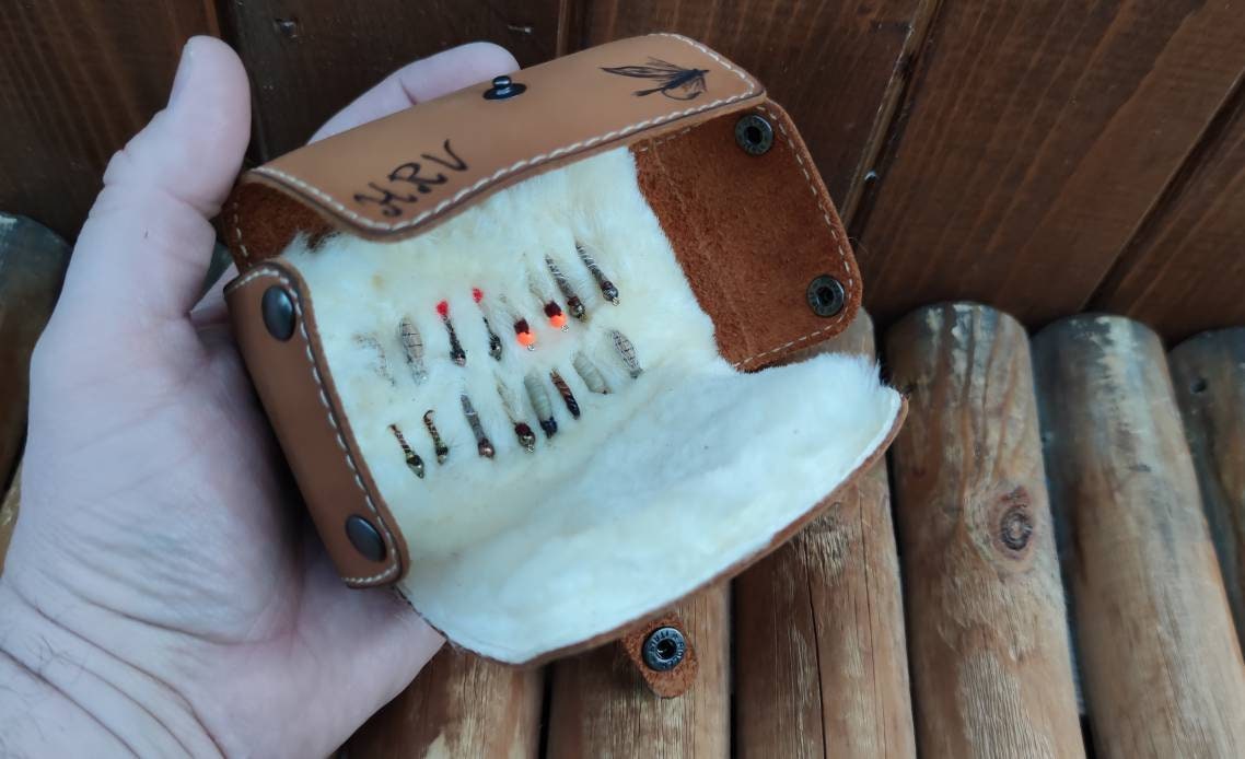 Sèche-mouches En Cuir Pour Pêche à La Mouche - Fait Main, Pologne, Taille M