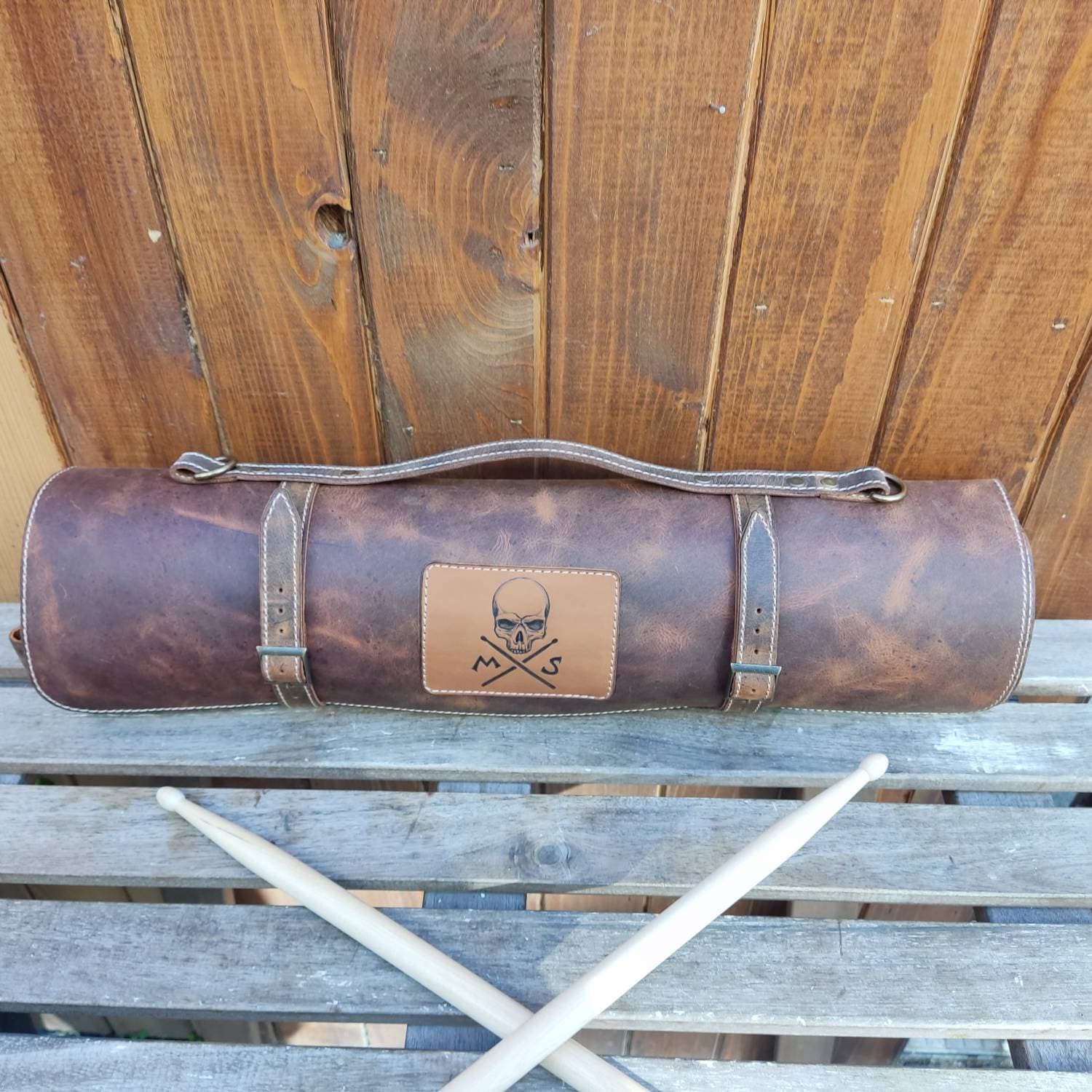 Personalized Leather Drumstick Bag Drumstick Holderleather Etsy Canada