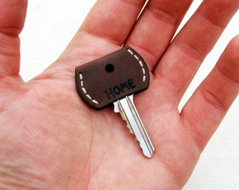 Personalized leather key cover -  keys holder