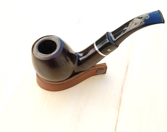 Soporte de cuero para pipas personalizado - Soportes de cuero para pipas - Hecho a mano